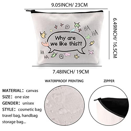 Heartstopper Cosmetic Bag - Why Are We Like This LGBTQ+ Travel Pouch
