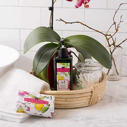 Via Mercato Italian Soap Bar Patchouli & Rosewood 7oz - Enriched with Shea & Olive Oil