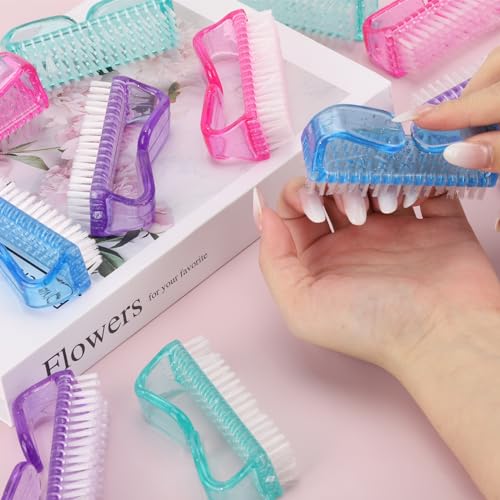 12 Pcs Nail Brush Set with Grip Handle for Nails & Toes