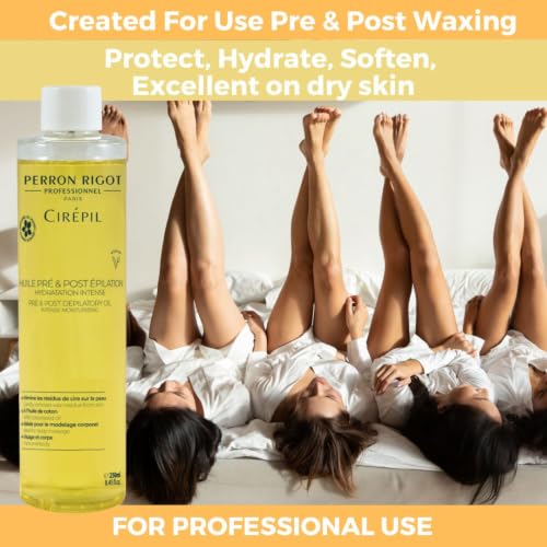 Cirepil Pre & Post Wax Oil 8.45 Fl Oz - Nourishing & Jasmine Scent