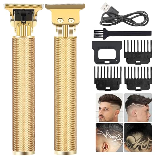 YOGINGO Gold Beard Trimmer for Men - Cordless Hair Clipper Kit