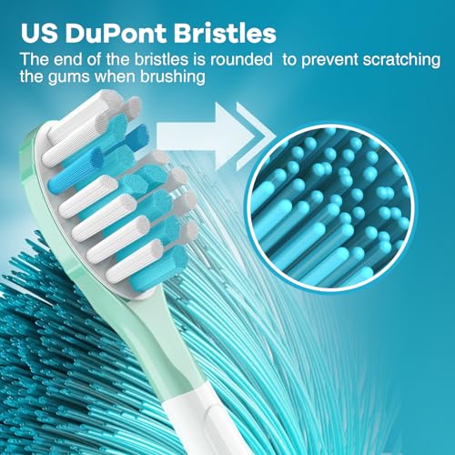 Aoremon Replacement Toothbrush Heads for Philips Sonicare C3 - 4 Count