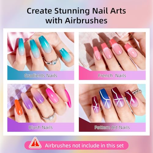 JODSONE Airbrush Gel Nail Polish Set 20 Colors - Airbrush-4