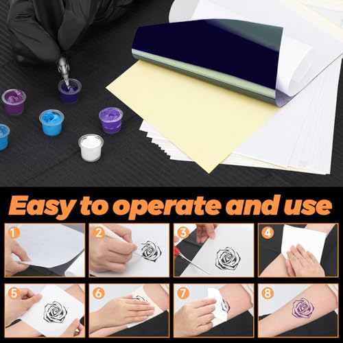 20Pcs Tattoo Practice Skin Kit with Stencil Paper for Artists