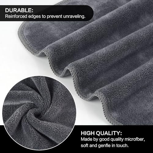 Reusable Microfiber Facial Cloths - Soft Makeup Remover, 6 Pack