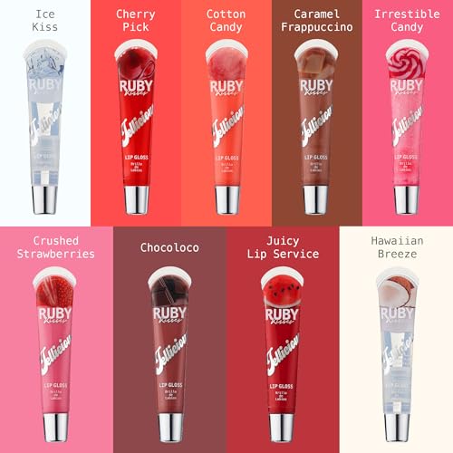 Ruby Kisses Jellicious Lip Gloss with Mango Butter - 3 Pack