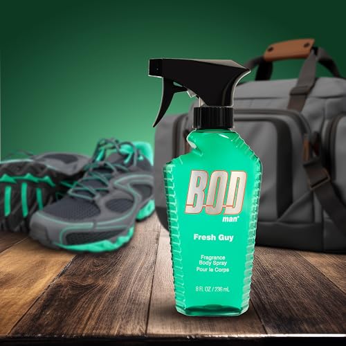 BOD man Fresh Guy Fragrance Body Spray for Men, 8 oz - 2 Pack