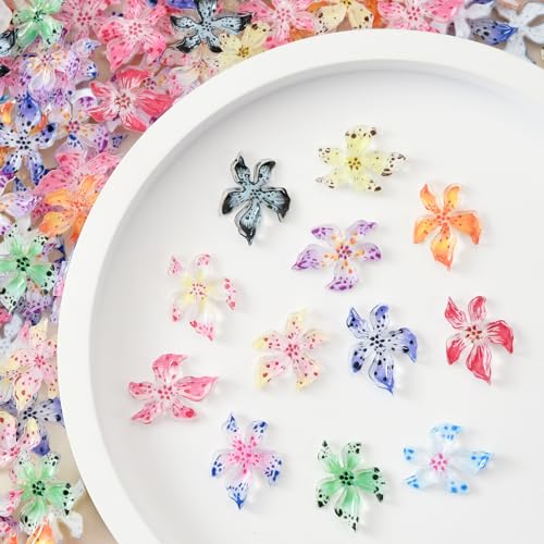 180 Pcs 3D Flower Nail Charms Set - Eco-Friendly Resin for Nail Art