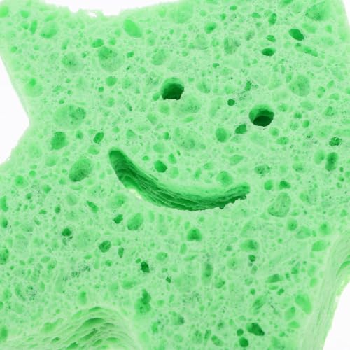 6-Pack Star Shaped Bath Sponge - Exfoliating Body Scrubber