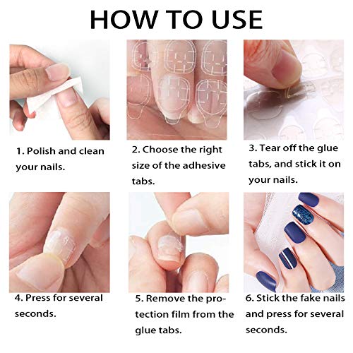 Allstarry 360pcs Double-Sided Nail Adhesive Tabs - Waterproof & Flexible
