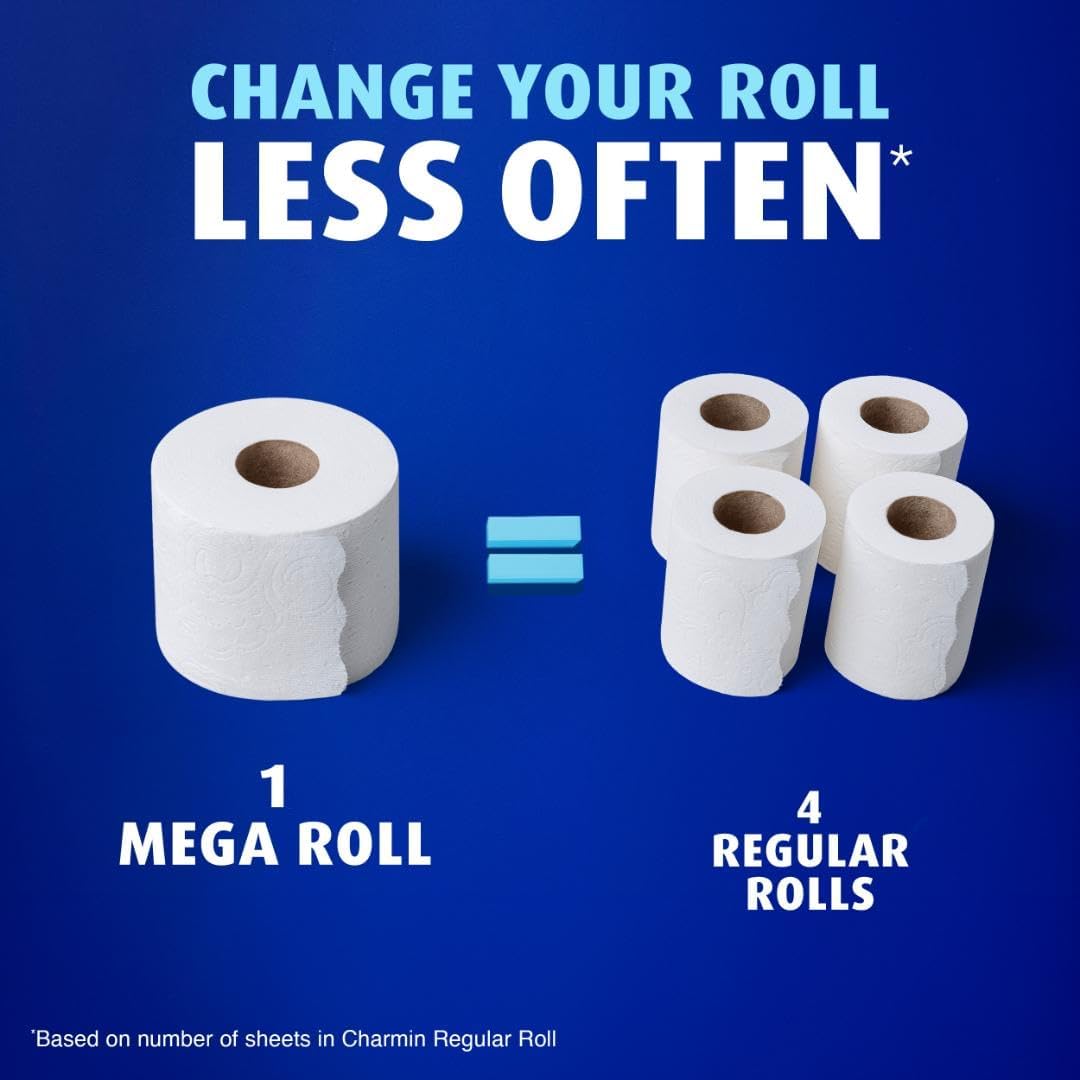 Charmin Ultra Soft Toilet Paper - 6 Mega Rolls | Equivalent to 24 Regular Rolls