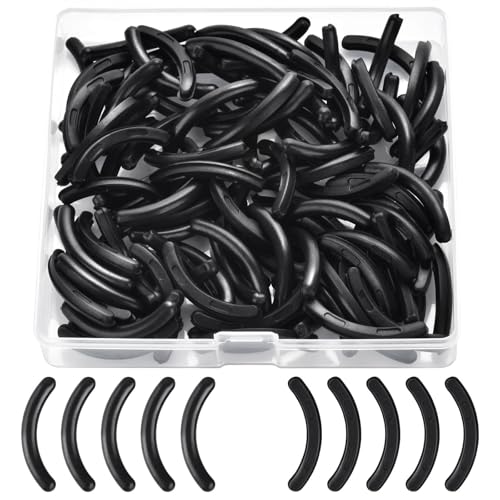 100 Pack Eyelash Curler Refills - Premium Silicone Rubber Pads