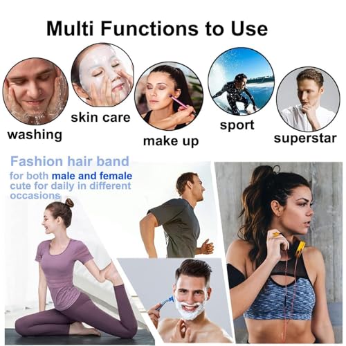 Adjustable Metal Headband for Men - Non-Slip Hair Control (2 Pcs)