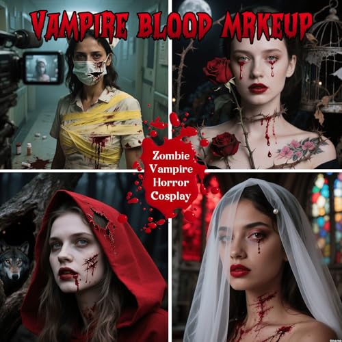 Halloween 3‑Piece Fake Blood Kit – Spray Blood, Dripping Blood Gel & Coagulated Blood