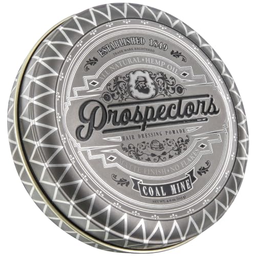 Prospectors Matte Clay Pomade with Hemp Oil - Medium Hold 4.5 oz
