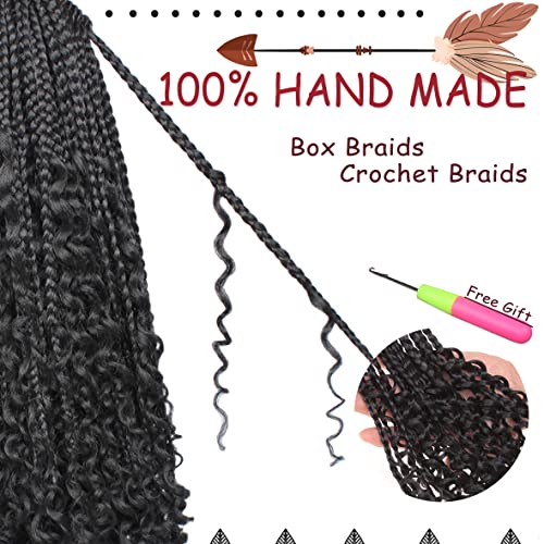 Beverlee 14 Inch Boho Box Braids - 8 Packs Synthetic Hair 1B#