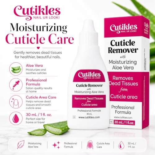 Cuticle Remover Gel with Aloe Vera - Quick Action Professional Formula