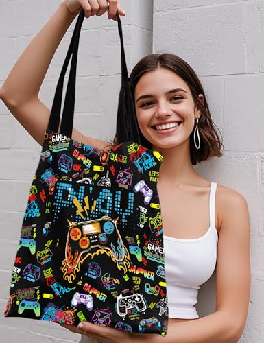 Animal Lover Canvas Tote Bag - Cute Reusable Shopping Bag