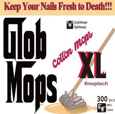 Glob Mops XL Eco-Friendly Cotton Swabs - 300 Count