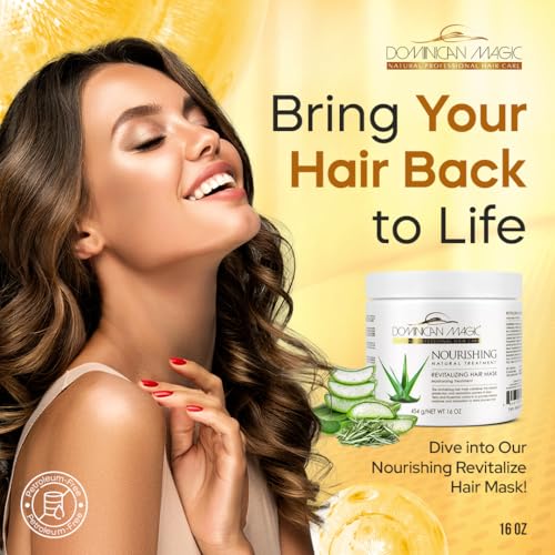 Dominican Magic Revitalizing Hair Mask 16 Oz - Moisturizing & Restoring