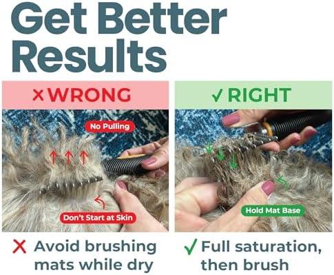 Emergency Dematter Cream & Rake Brush Bundle | At-Home Mat Relief for Goldendoodles, Poodles & Doodles