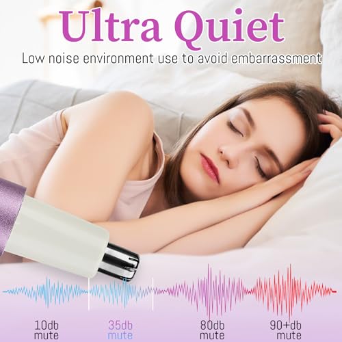 2026 Rechargeable Nose & Ear Hair Trimmer, Dual-Edge Blade Electric Clipper for Women Men, Facial & Eyebrow Hair Removal Tool, Powerful Motor, Painless, Easy to Clean (Multicolor)