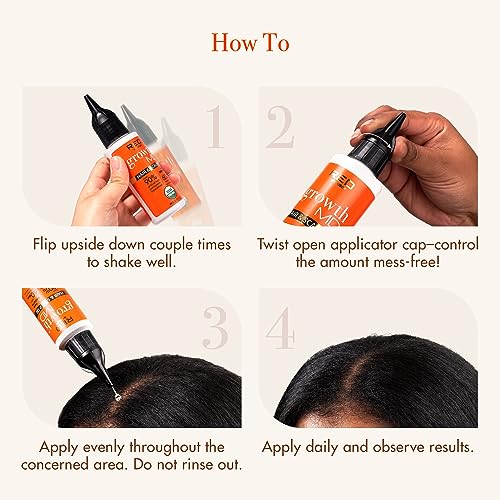 Red by Kiss Growth MD Hair & Scalp Oil 4.5 fl oz | Nourishing Organic Hair Treatment