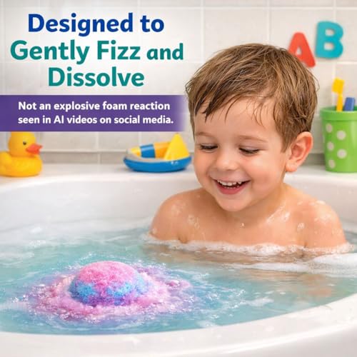 Mineral Me Dino Egg Bath Bombs for Kids with Surprise Toy & Wooden Puzzle (Dino Egg)