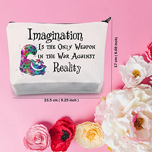 Cartoon Cat Zipper Makeup Bag - Polyester Cosmetic Pouch for Fans