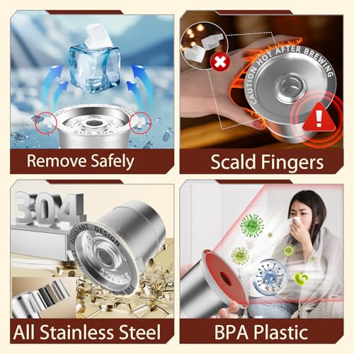 Reusable K Cups for Keurig 1.0 - Stainless Steel, BPA-Free