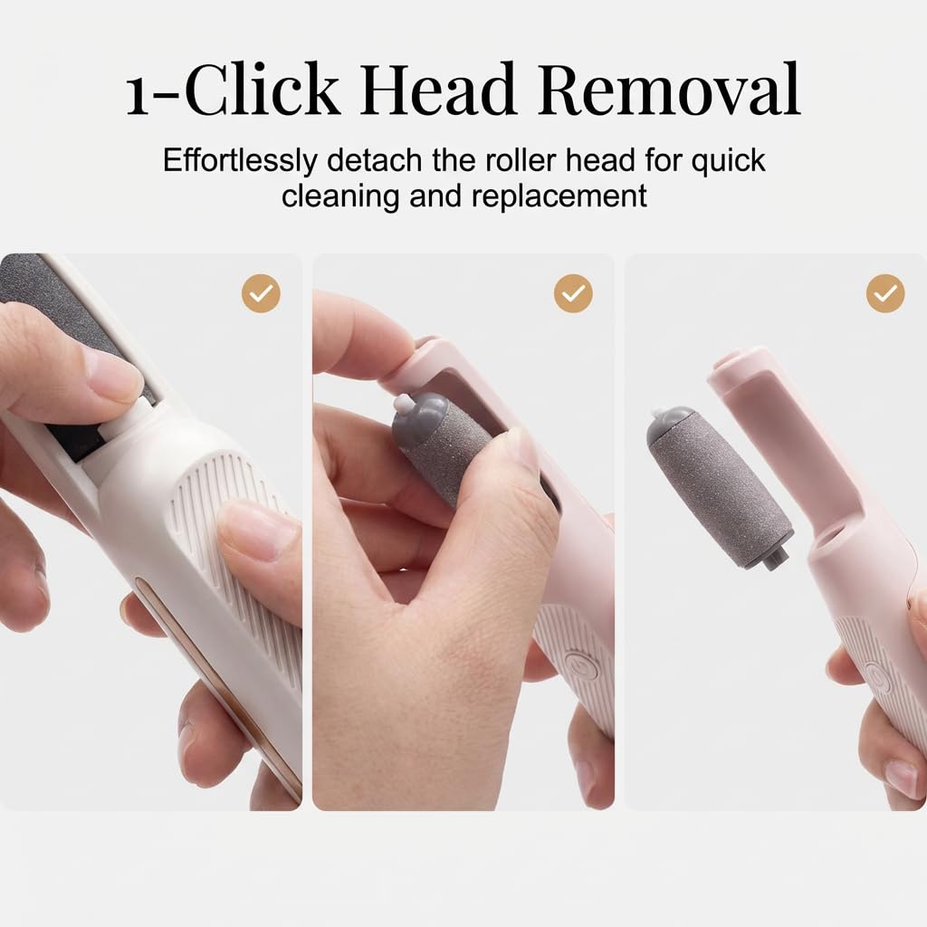 3 Pro Callus Remover, Electric Foot File Hard Skin Remover, Rechargeable Portable Electronic Foot File Pedicure Tools, Electric Callus Removers for Feet & Hands, Smooth Pedicure (Top Subsidy)