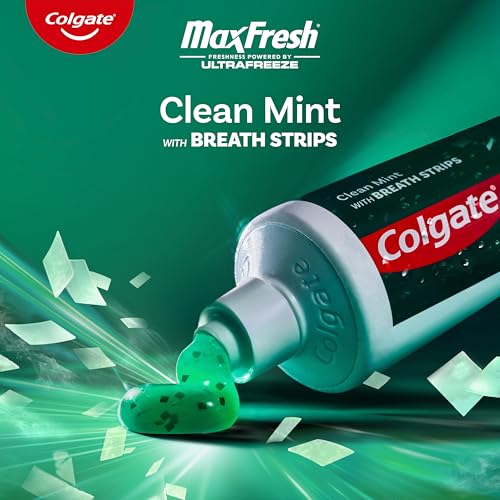 Colgate MaxFresh Clean Mint Toothpaste 4 Pack, 6.3 oz