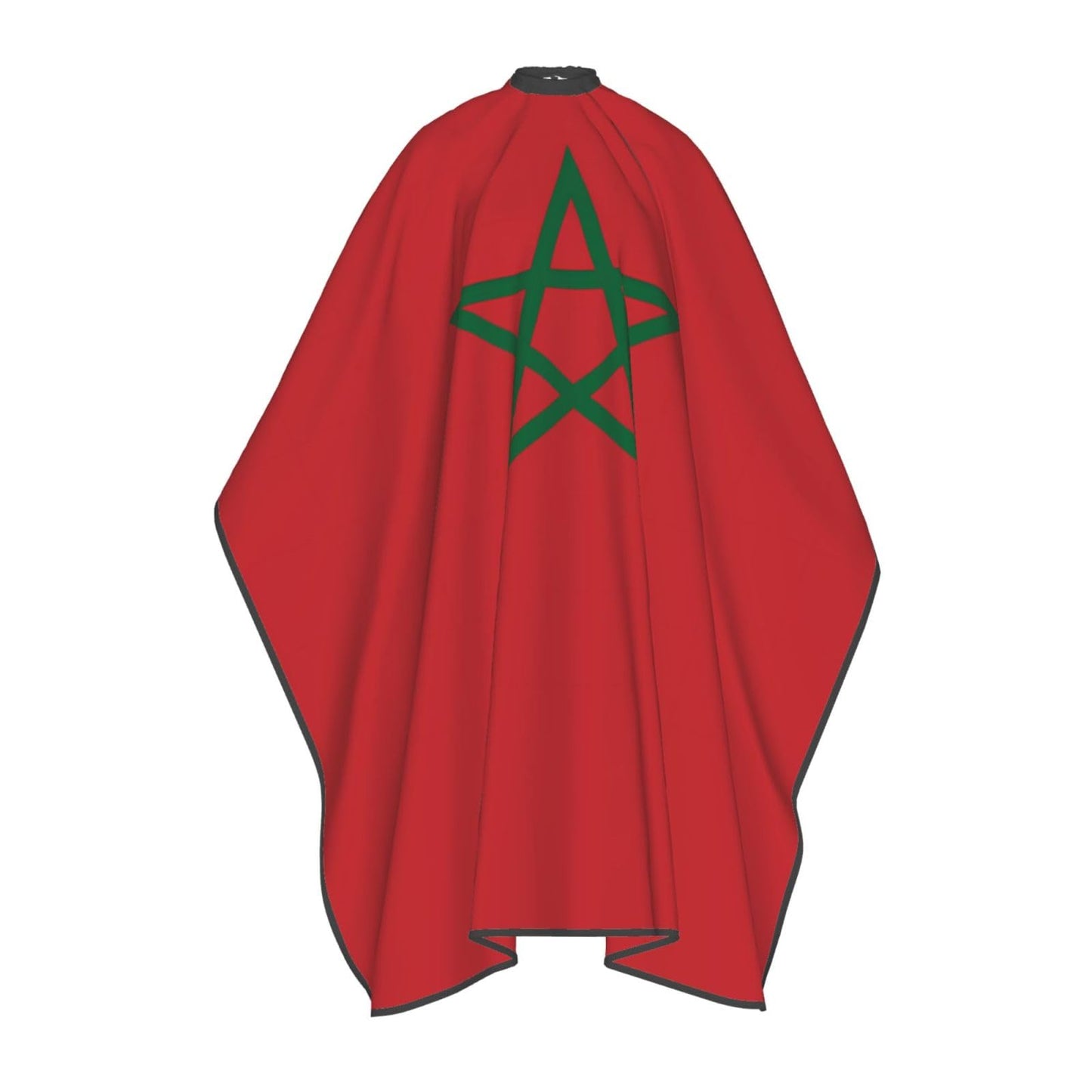 Morocco Flag Hair Cutting Barber Cape Hair Salon and Dyeing Styling Cloth for Women/Men