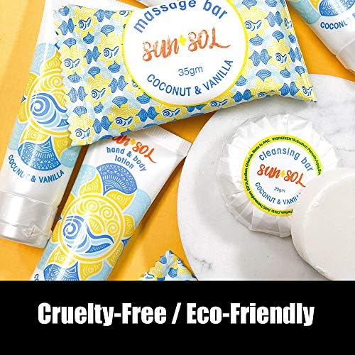 World Amenities Sun + Sol 2-in-1 Shampoo & Conditioner - Travel Size (Pack of 25)