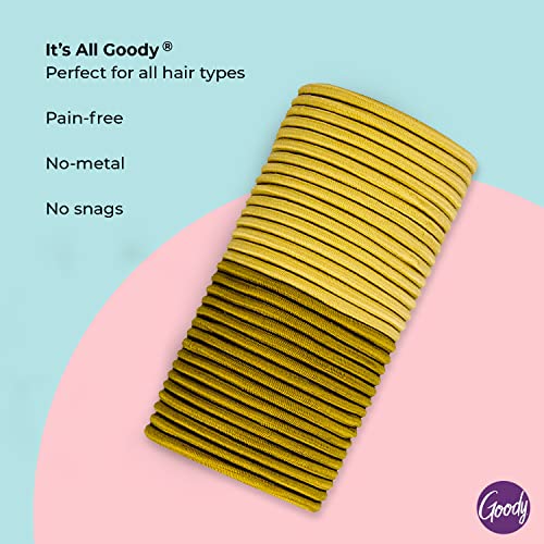 Goody Ouchless Elastic Hair Ties Pack of 2 - 32 Blonde 4MM for Medium Hair