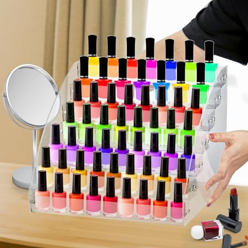 SOUJOY 7-Tier Sunglass Organizer Stand - Acrylic Eyewear Storage