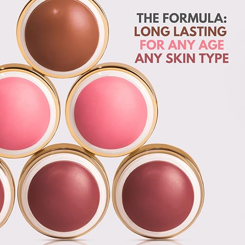 Milky Moon London Stellar Cheeks Cream Blush - Candy Rose, 3-in-1 Formula for Cheeks, Lips & Eyes