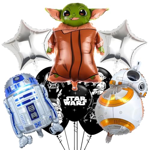 Space Themed Birthday Balloons Set - 11Pcs Sci-Fi Balloons
