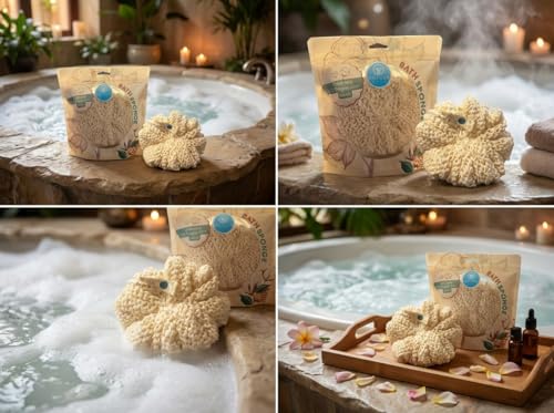 Organic Cotton Bath Sponge - Ultra Soft & Eco-Friendly Exfoliator
