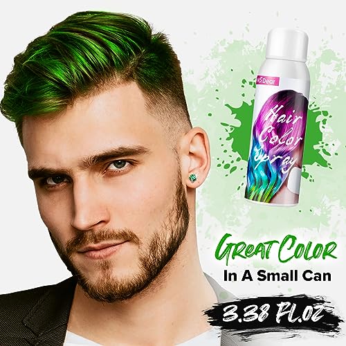 Temporary Hair Color Spray Green 3.38 oz for Kids, Women & Men – ROHVEMJ
