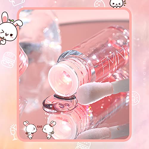 Alisesun 2Pcs Crystal Lip Oil Set - Moisturizing Hydrating Tinted Lip Gloss