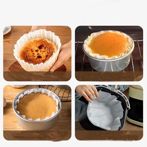 50pcs Non-Stick Disposable Baking Parchment Paper Liners - 5 Inch