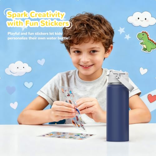 18oz Kids Insulated Water Bottle with Dual-Drink Spout - BPA-Free