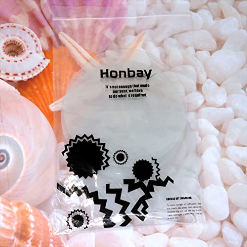 Honbay 10PCS Clear Plastic Handheld Fans for DIY Crafts & Summer