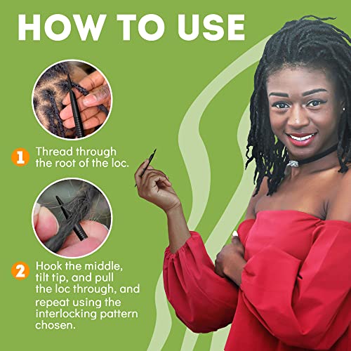 Locsanity Double Pack Interlocking Tool for Locs - Professional Retightening & Styling
