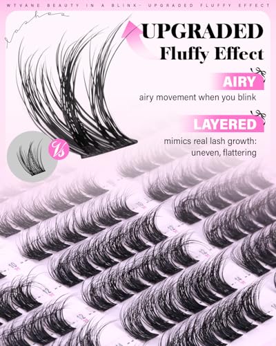 Fluffy Eyelash Clusters 8-14mm - Soft & Comfortable Volume CD Curl