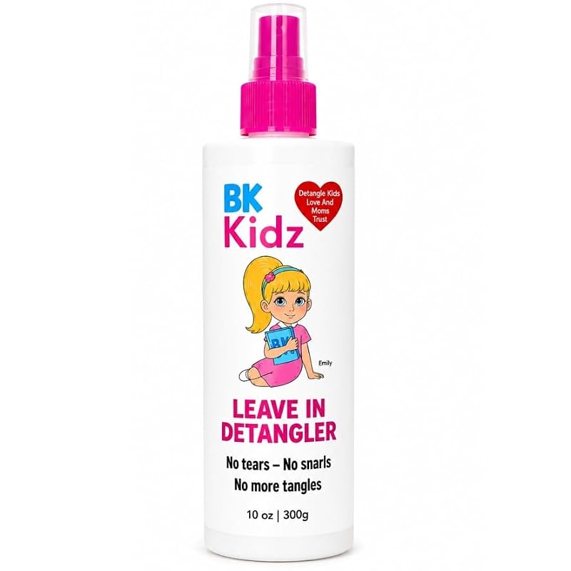 Bonsai Kids Hair Detangler Spray 10oz - Gentle Kids Hair Tamer & Leave-In Conditioner