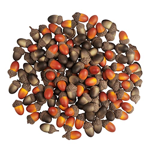 120 PCS Artificial Acorns for Fall Decor - Mini Craft Acorns