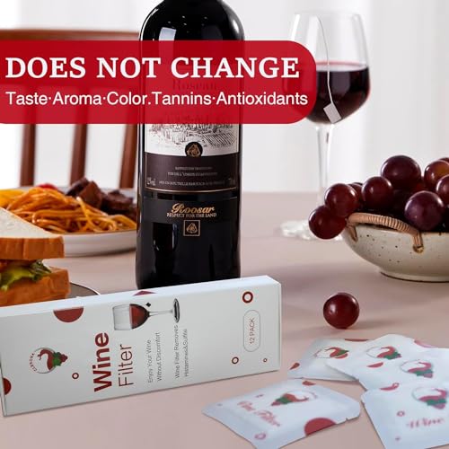 Wine Purifier Filters - 12 Pack for Allergies & Sensitivities