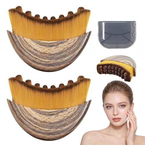 Yqzjjjust Lymphatic Contour Face Brush Set - Hypoallergenic Cleansing Tool